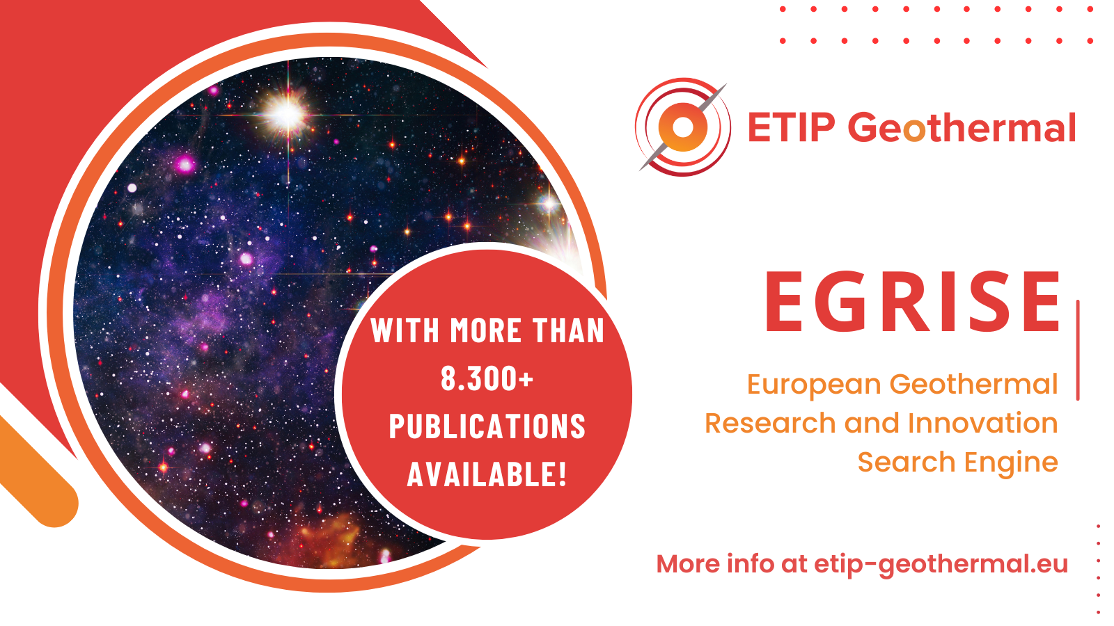 EUROPEAN GEOTHERMAL RD&I DOCUMENT SEARCH ENGINE – EGRISE – ETIP-Geothermal